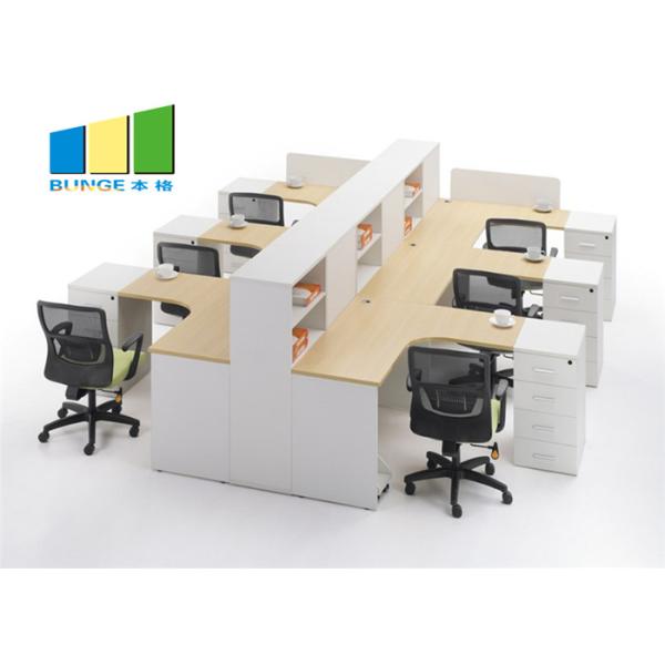 Commercial 4 Seat Cubicle Desk Modern Table Modular Office Workstation Cabinet Office Furniture