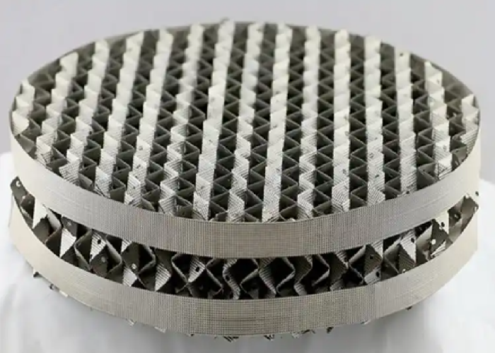LuoJie Compact Metal Corrugated Structured Packing High Capacity Low Pressure Loss