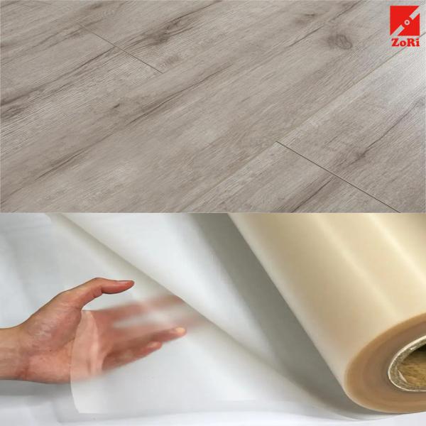 Commercial Grade Durability 0.2mm 0.3mm 0.5mm PVC Wear Layer Supplier For LVT Flooring