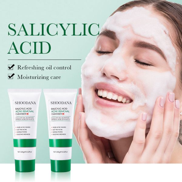 Private Label Vegan Herbal Cream Oil Free Facial Cleanser Anti-Acne Organic Amino Acid for All Skin