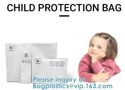 Child-Resistant Locking Pouches, Exit Bag, Packaging Baggies, Odor Barrier, Metallized interior