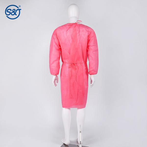 Disposable Nonwoven 3 Layers SMS Isolation Gown Waterproof Factory Direct Price Surgical Gown Hospital Wearing Uniform
