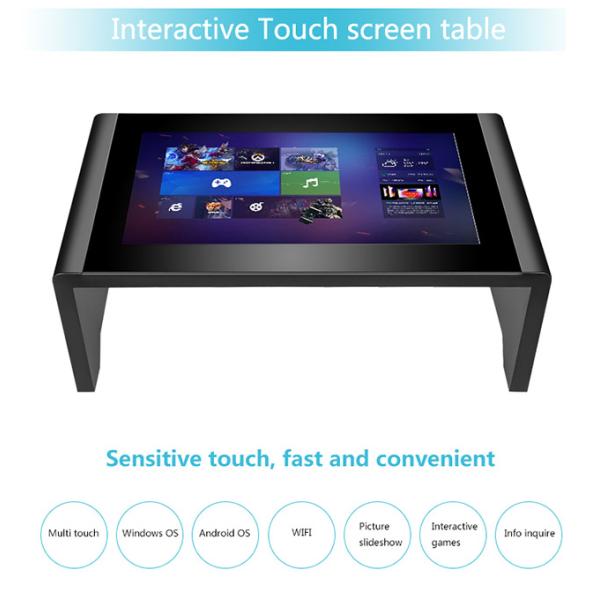 Smart Touch LCD Multi Touch Coffee Table 43 Inch Customization With Windows