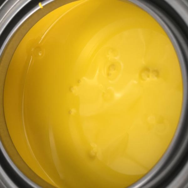 Pintura de automóveis amarelo sólido metálico 2K, líquido brilhante 2k, pintura automotiva