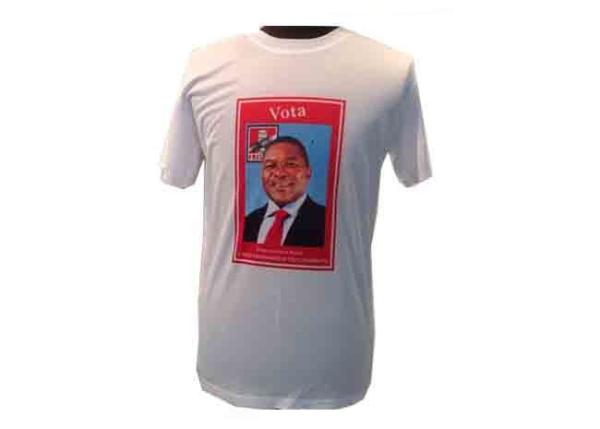 Printing Polyester / Cotton Stylish T Shirts Solid Colored For Election Campaign