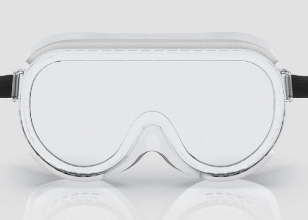 Splashproof Medical Safety Goggles Anti Droplet Normal Strap Adult PVC Frame