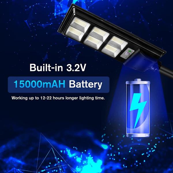 Luz de calle solar de 120 vatios para la prenda impermeable blanca de la resistencia IP65 de la inundación de la luz del día al aire libre 5000K