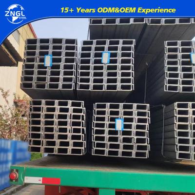 Q235 Charbon galvanisé laminé à chaud en aluminium inoxydable en acier à poutre U