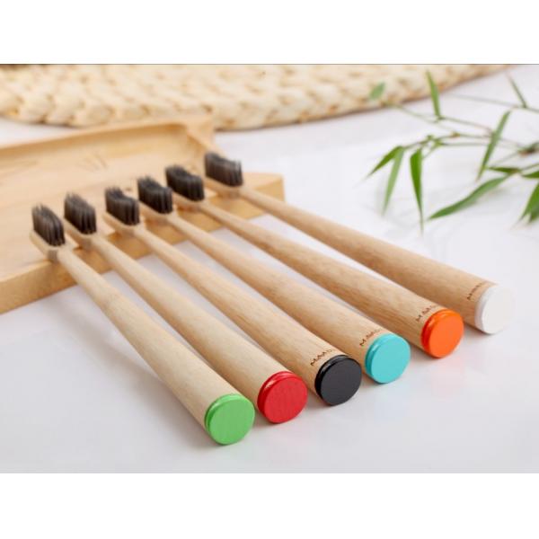 Kids 100% Eco Bamboo Toothbrush Compostable Wood Fiber Bristles