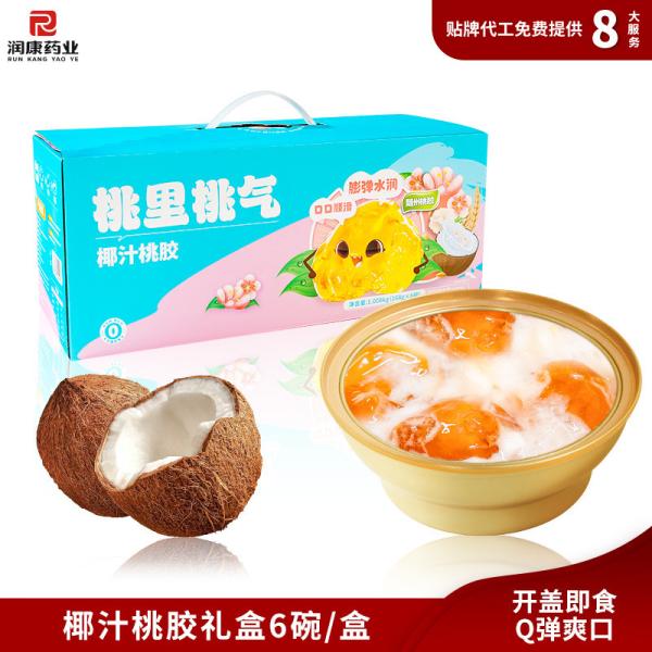Portable Coconut Water Peach Gum Snow Fungus Dessert Gift Box