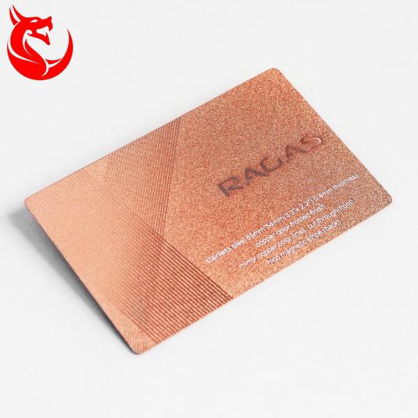 New design brushed gold popular creative metal cards