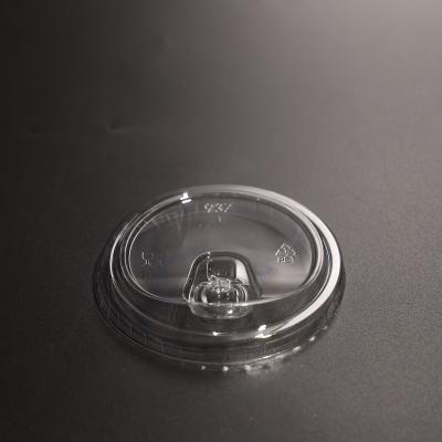 93mm Diameter Plastic PET Cup Lid Disposable Lid With Leak Proof Design