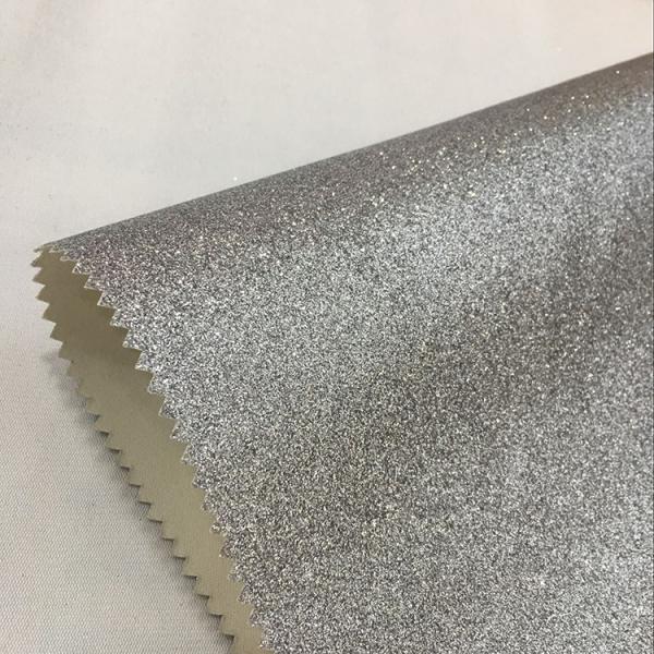 Anti Mildew Glitter Leather Fabric 137cm*10m Per Roll Decorative Purpose