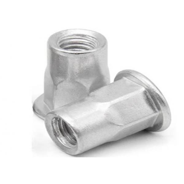 M8 Aluminum 6061 7075 White Anodized Alloy steel Semi Hex Hexagon Countersunk Round Head Rivet Nuts
