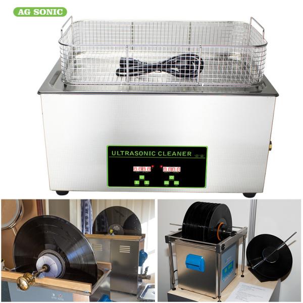 Lp Vinyl Record Digital Ultrasonic Cleaning Machine Stainless Steel Benchtop 6.5 Litre 40khz