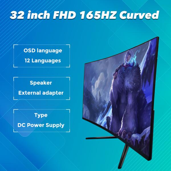 FCC 165HZ 350cd/M2 Игровой настольный монитор Usd Hdmi DP Для Интернет-кафе