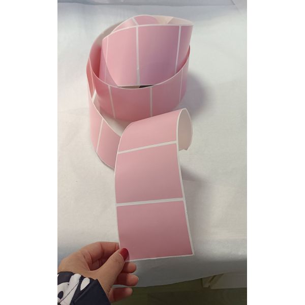 Pink Thermal Printer Roll Sticker Paper Logistics Transportation Printing Label
