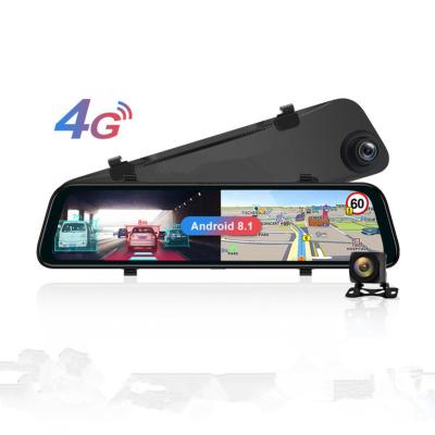 1080p 12 Inch 4G 2GB RAM HDR Dashcam Bluetooth android mirror dash cam