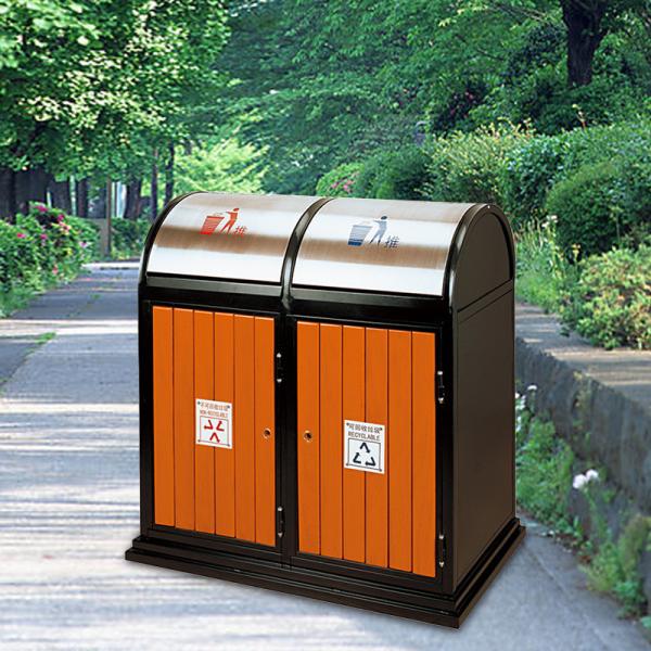 Public Cleaning Embedded Waste Outdoor Stainless Steel Recycling Bin