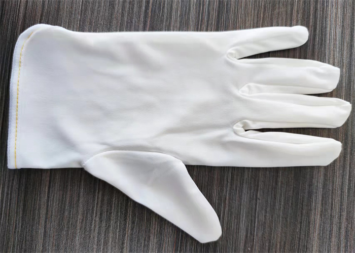 Перчатки чистой комнаты Microfiber белые ESD статического полиэстера Anit чистой комнаты 10