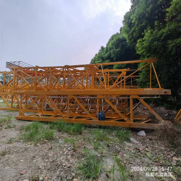 6010-8 Used ZOOMLION Tower Crane 6Ton Lifting Old Building Site Crane