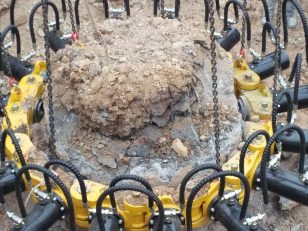 Fornecedores de fábrica Máquina de condução de pilhas hidráulicas Triturador de pilhas de concreto Quebra-pilhas hidráulicas para escavadeiras