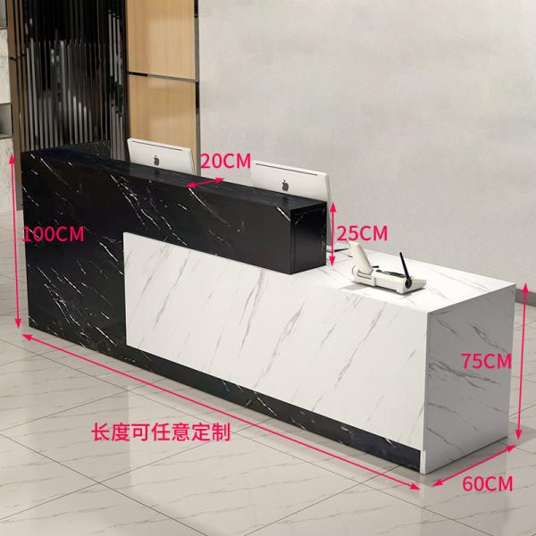 Reception Desk Beauty Salon Color Customized 140*60*100 cm Made in 2023 Modern Style