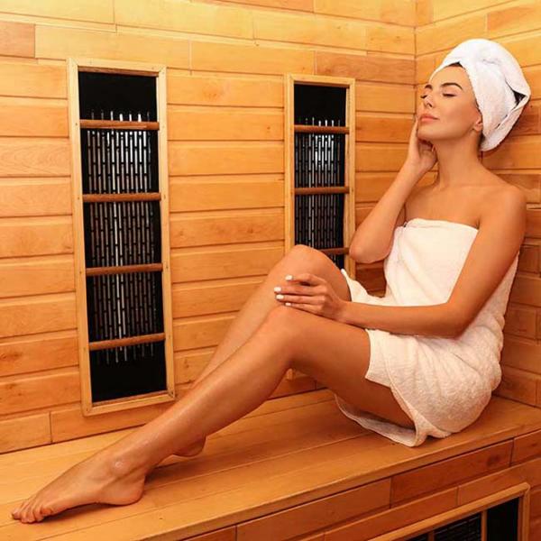 Hemlock Chromotherapy Infrared Home Sauna Room 3 Person 240V