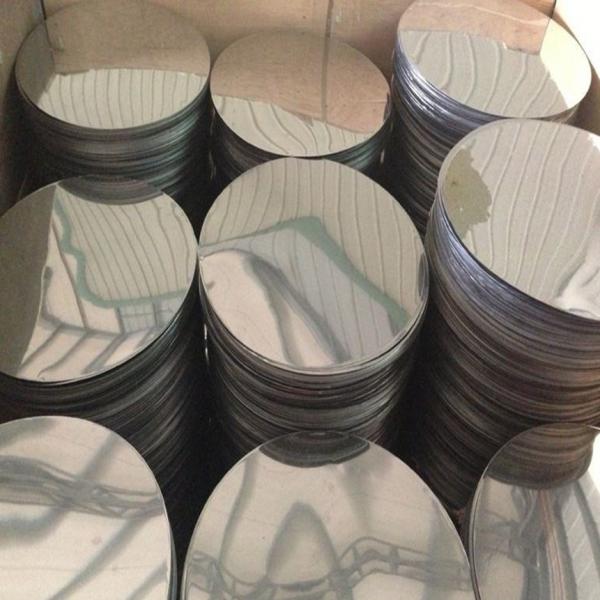 Deep Drawing 0.5mm 6.0mm Round Aluminum Circle Plate Cookwares Custom Size High Flatness Burr Free Edge Food Grade