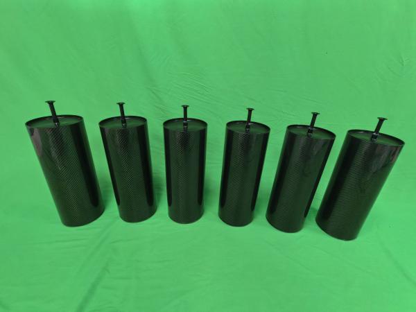 Tubo de fibra de carbono de pared delgada Tamaño personalizado 0,5 mm 1 mm 2 mm, rollo ligero de alta resistencia, OEM y corte CNC disponible