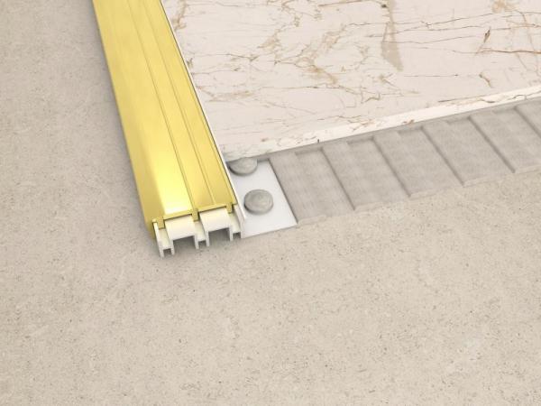 Decorative Gold Brushed 304 Stainless Steel Transition Strip Wall Tile Profile Trim