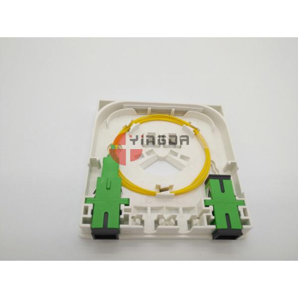 Крытая лицевая плита волокна к домашней белизне СК АБС+ПК портов панели 2 стенной розетки