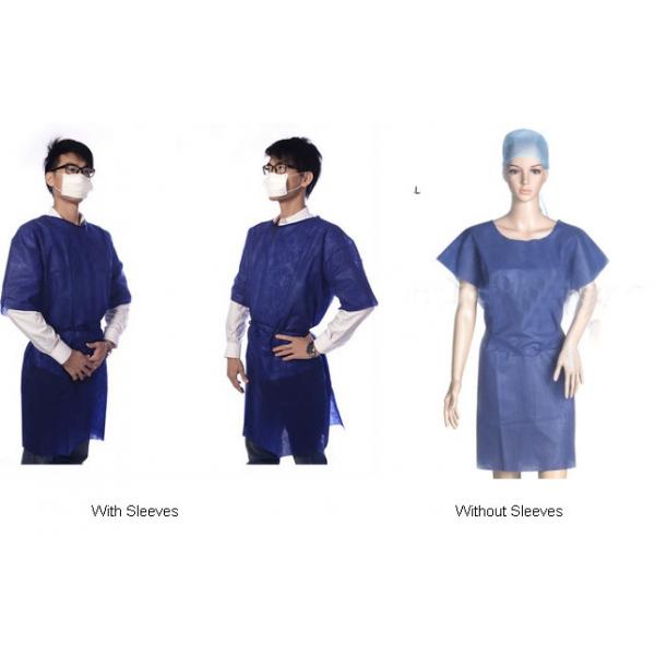 Sleeveless Disposable Protective Gown Clinic Physical Hospital Patient Uniform