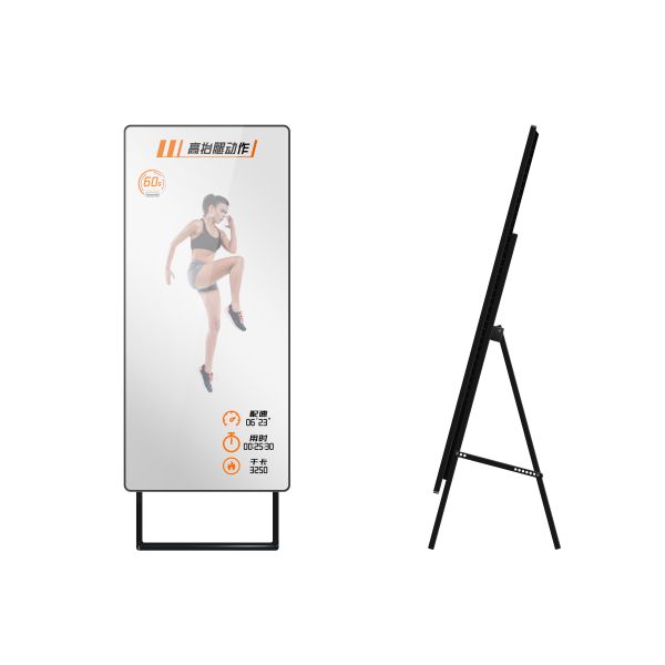 Interactive Full HD LED Full Body Gym Workout Mirror Smart Fitness Floor-Standing Exercise Tool Healthy Workout Companion