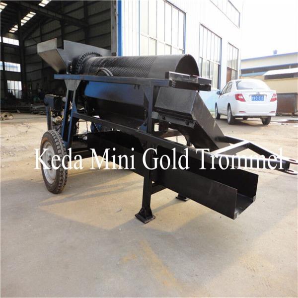 115CBM/H Small Scale Gold Wash Plants Processing 85kw Steel Rotary Movable
