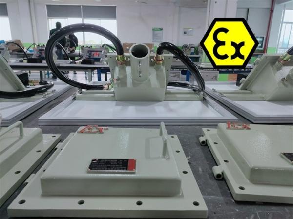 Éclairage solaire à l'épreuve des explosions Atex IECEx homologué WF2 IP66 pour ZONE1 ZONE2 div1 CLASS1 CLASS2 Éclairage extérieur industriel au gaz 100Watt 140lm