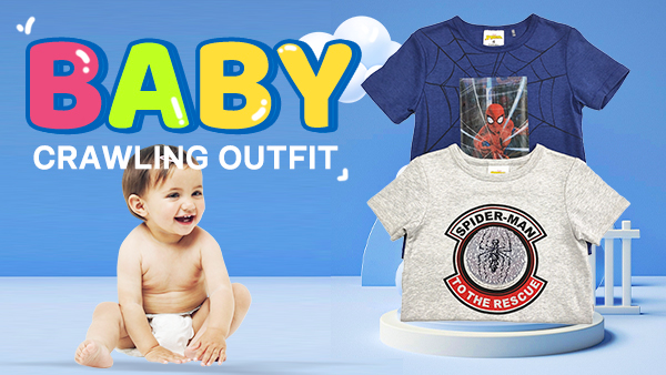 Custom Printed 100% Cotton O-neck Baby T-shirts for Comfortable Skin-friendly Wear