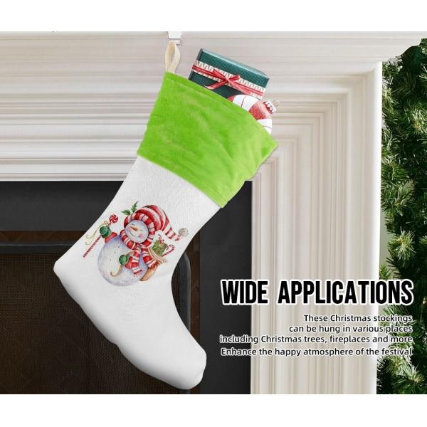 Blank Patchwork Color Sublimation Christmas Stockings For Christmas Eve And Holiday Ornaments