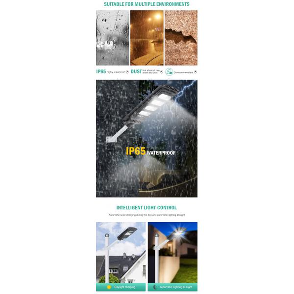 50-300W High Lumen Induction Power Solar Street Lamps for Road and Garden Lighting