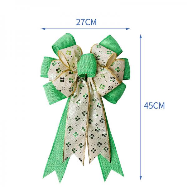 Лентовая дуга Большие праздничные рождественские дуги Красный бархатный золотой провод для декораций вечеринки