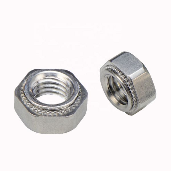 Zinc Plated Carbon Steel Hex Clinch Nuts M6 M8 M10 M12 Press Threaded Insert