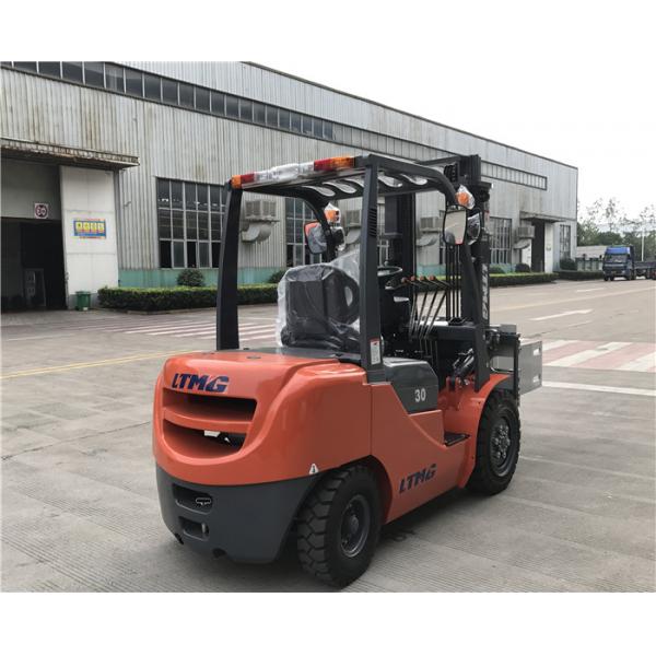 3 ton diesel forklift truck 3m two stage mast with bale clamp attachment