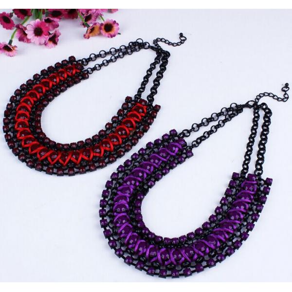 Punk retro style hand-woven necklace clavicle chain necklace exaggerated