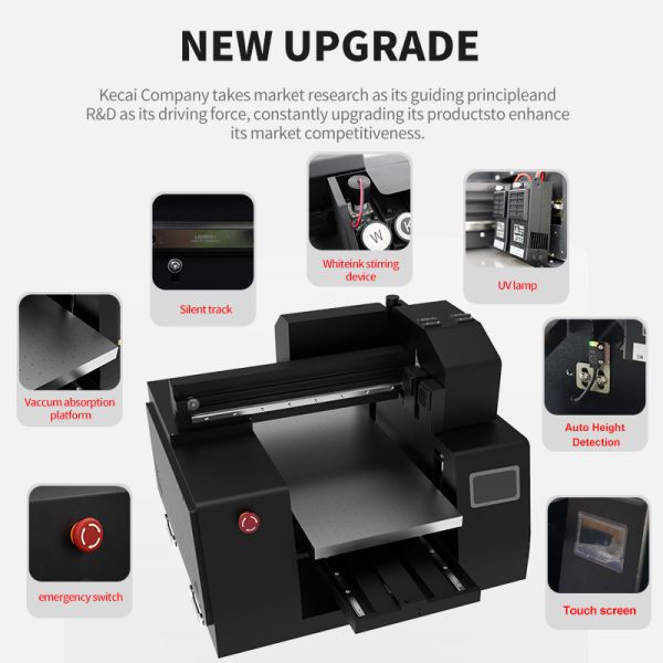 KECAI Big Promotion A3 XP600 3060 UV LED Printer for Mobile Cover Pen Bottle Acrylic Inkjet Flatbed Printing Machine for Sale