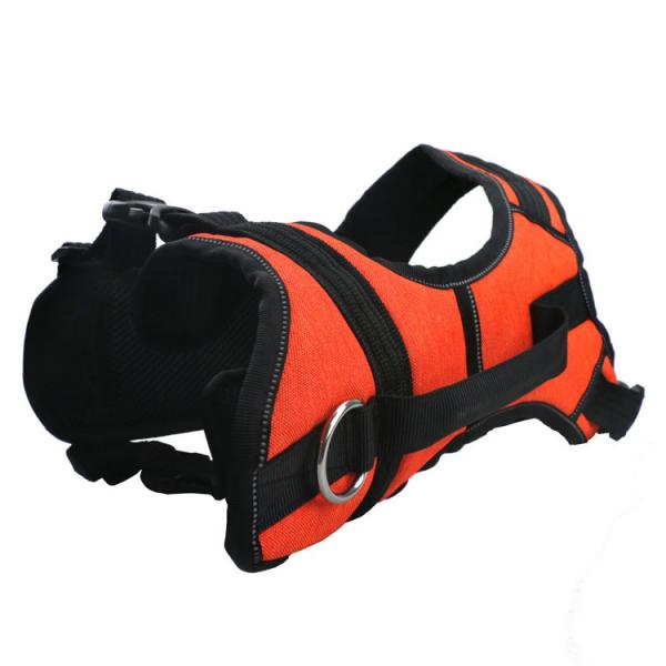 XXS-L Orange Tactical Dog Harness / Personalized No Pull Dog Harness Front Clip