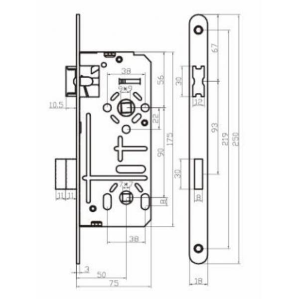 GP CP AB SN Mortise Door Lock Wide Compatibility Residential Security Mortise Interior Door Set