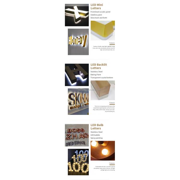 Высокая яркость светодиодный свет светодиодные лампы письма настенные знаки для наружных цифровых вывесок