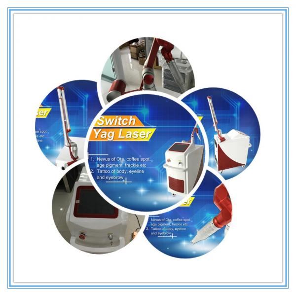 Stationary Q - Switched ND Yag Laser Tattoo Temoval Beauty Machine