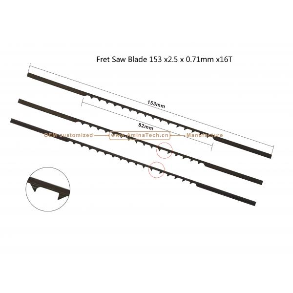Fret Saw Blade 153x2.5x0.71mmx16T Cutting wood,Plastic