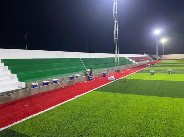 16.5 Stitches Football Turf 50mm Pile Height Weaving With PP Net SBR Backing